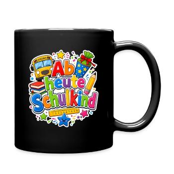Schulkind 2026 Einschulung 2026 Schulanfang - Tasse einfarbig - Schwarz - Rechts
