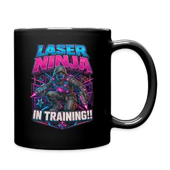 Ninja du laser tag en formation - Mug uni - noir - Droite
