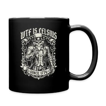 C’est quoi ce délire de Celsius Skeleton Funny American - Mug uni - noir - Droite