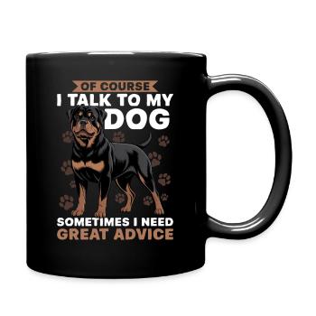Rottweiler Rottweiler Rottie Race de chien - Mug uni - noir - Droite