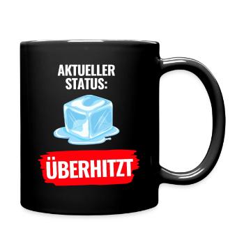 Aktueller Status Überhitzt T-Shirt Sommer - Tasse einfarbig - Schwarz - Rechts