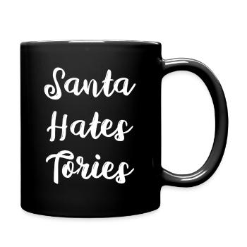 Fettgedruckte Schrift auf schwarzem Tee - Tasse einfarbig - Schwarz - Rechts