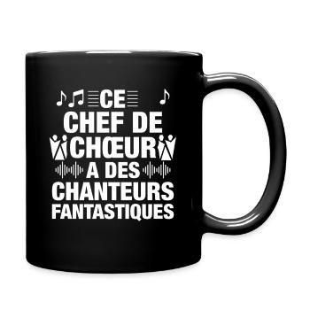 Chef de Chœur Chanteurs Fantastiques - Tasse einfarbig - Schwarz - Rechts