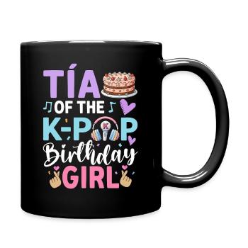 Tía of The K-Pop Birthday Girl - Tasse einfarbig - Schwarz - Rechts