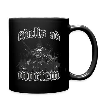 Legendäre Krieger von Sparta, König Leonidas I.  - Tasse einfarbig - Schwarz - Rechts