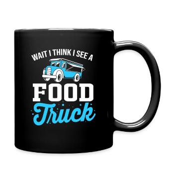 Camion de Snacks Food - Mug uni - noir - Droite