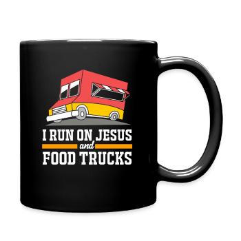 Camion de Snacks Food - Mug uni - noir - Droite