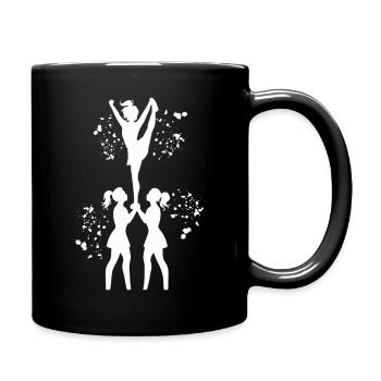 Cheerleader Cheer Mom Cheerleading - Tasse einfarbig - Schwarz - Rechts