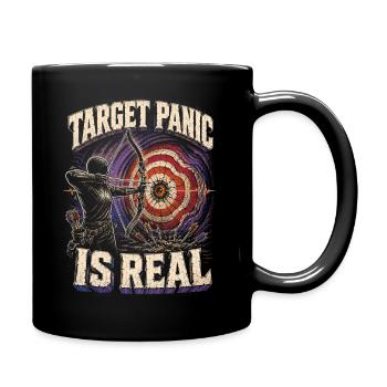 Archery Archer Target Panic Is Real - Full Colour Mug - black - Right