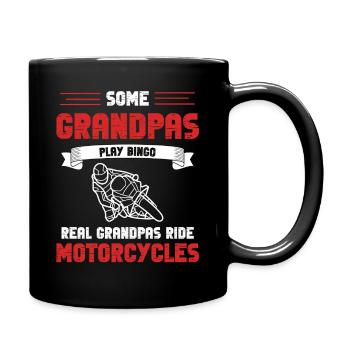 Real Grandpas Ride Motorcycles - Full Colour Mug - black - Right