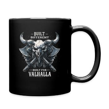 Gebaut Anderer Vater | Valhalla-Bande | Gotik - Tasse einfarbig - Schwarz - Rechts