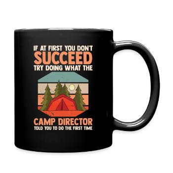 Camping Bonfire Camp Life Forest Camper - Full Colour Mug - black - Right