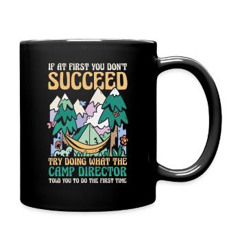 Camping Bonfire Camp Life Forest Camper - Tasse einfarbig - Schwarz - Rechts