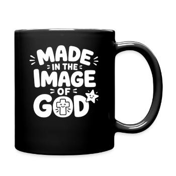 Made In The Image Of God Christliche Kinder Jugend - Tasse einfarbig - Schwarz - Rechts