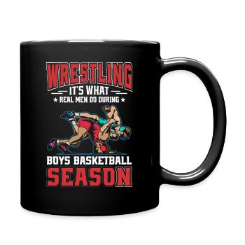 Wrestling Saison Jungen Basketball - Tasse einfarbig - Schwarz - Rechts