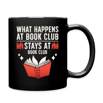 Book Club Geheimnis Shirt - Tasse einfarbig - Schwarz - Rechts