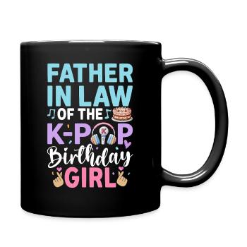 Beau-père de la fille anniversaire de la K-Pop - Mug uni - noir - Droite