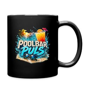 Cocktail de fête d’été Pool Bar Puls - Mug uni - noir - Droite