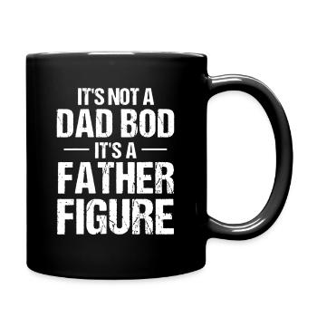 Father Figure Not a Dad Bod - Full Colour Mug - black - Right