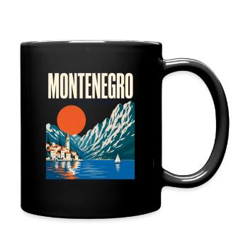 Montenegro Sea to Summit Adriatic Mountain Travel - Full Colour Mug - black - Right