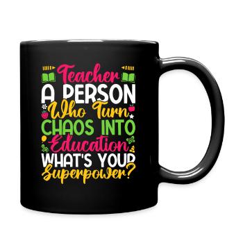Pre K Teacher What´s Your Superpower Kindergarten - Tasse einfarbig - Schwarz - Rechts