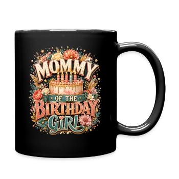 Gâteau de la maman de la fille d’anniversaire Maman - Mug uni - noir - Droite