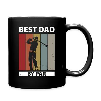 Bester Vater nach Par - Tasse einfarbig - Schwarz - Rechts