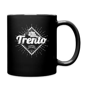 Trient Trentino-Südtirol Italien mit Weintrauben - Tasse einfarbig - Schwarz - Rechts