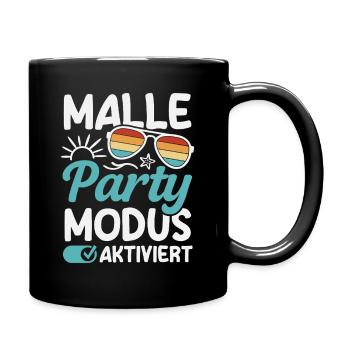 Malle Party Modus Mallorca Urlaub Gruppen - Tasse einfarbig - Schwarz - Rechts