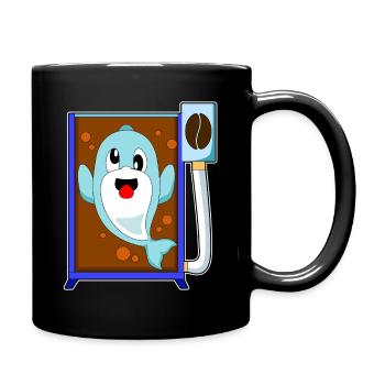 Delfin Coffee Bean Coffee - Full Colour Mug - black - Right