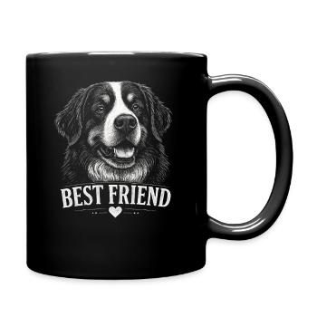 Chien de montagne bernois Meilleur ami Chien propriétaire de chiens - Mug uni - noir - Droite