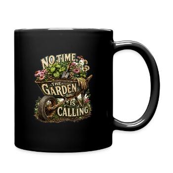 Le jardin appelle le jardinier en disant plantes de jardinage - Mug uni - noir - Droite