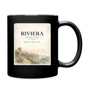 Riviera Social Club Monte-Carlo millésime 1962 - Mug uni - noir - Droite