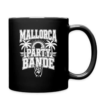 Mallorca Party Bande - Tasse einfarbig - Schwarz - Rechts
