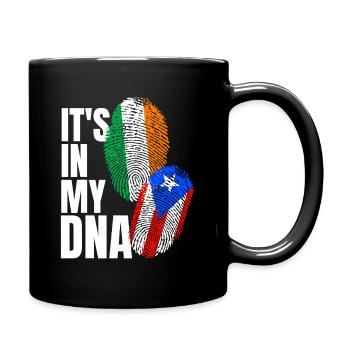 DNA-Stolz: Italienischer Puerto-Ricaner - Tasse einfarbig - Schwarz - Rechts