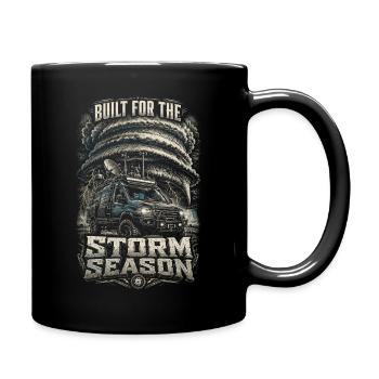 Sturmjäger Meteorologe Built For The Storm Season - Tasse einfarbig - Schwarz - Rechts