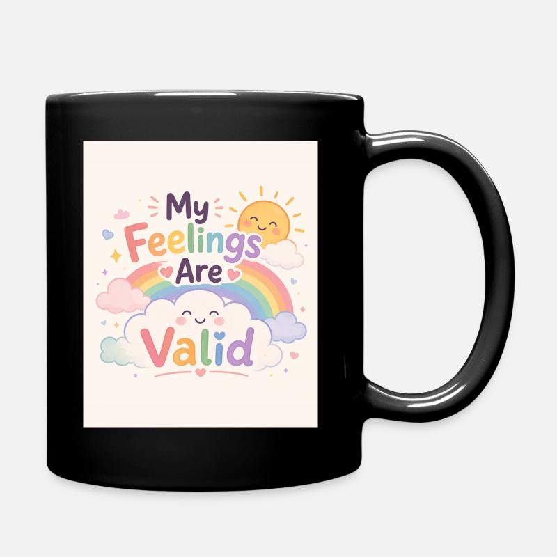 Mes Sentiments Sont Validés - Mug uni - noir