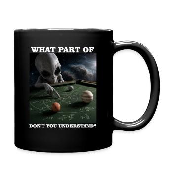 Billard Physique Extraterrestre Joueur de nerds Joueur de billard - Mug uni - noir - Droite