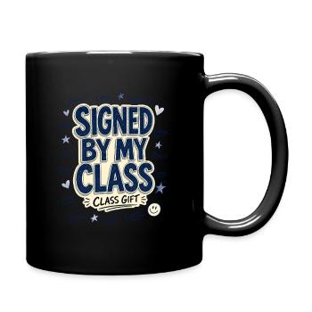 Cadeaux de fin d’année pour les enseignants, signés par ma classe - Mug uni - noir - Droite