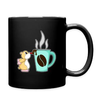 Hamster Coffee Mug - Full Colour Mug - black - Right