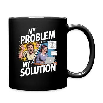 UX/UI Designer My Problem My Pictogram Mom Dad - Full Colour Mug - black - Right