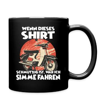 Ossi Style Bekleidung für Simson-Liebhaber & Simme - Tasse einfarbig - Schwarz - Rechts