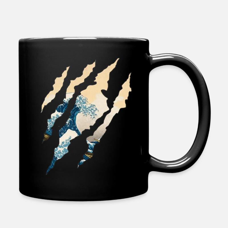 Kanagawa - Tasse einfarbig - Schwarz
