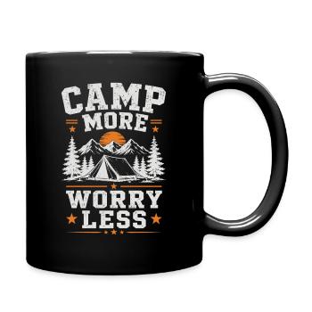 Camp Plus Inquiétude Moins Chemise - Mug uni - noir - Droite