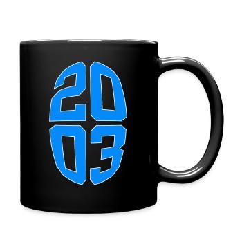 23 JAHRE ALT 2003 23. GEBURTSTAG - Tasse einfarbig - Schwarz - Rechts