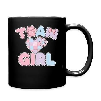 Équipe de révélation de sexe : Baby shower Girl Grossesse - Mug uni - noir - Droite