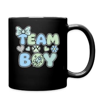 Révélation du sexe : Équipe Boy Baby Shower Grossesse - Mug uni - noir - Droite