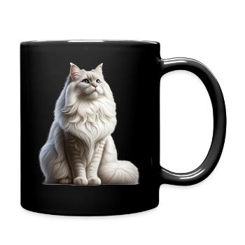 Chat angora turc - Mug uni - noir - Droite