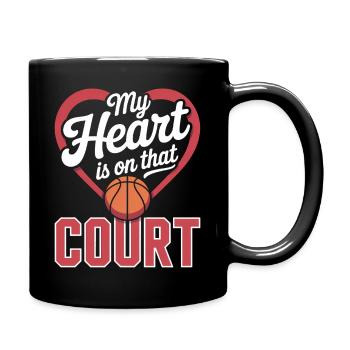 Basketball Sprüche Lustiges Basketball Geschenk - Tasse einfarbig - Schwarz - Rechts