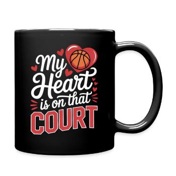 Basketball Sprüche Lustiges Basketball Geschenk - Tasse einfarbig - Schwarz - Rechts